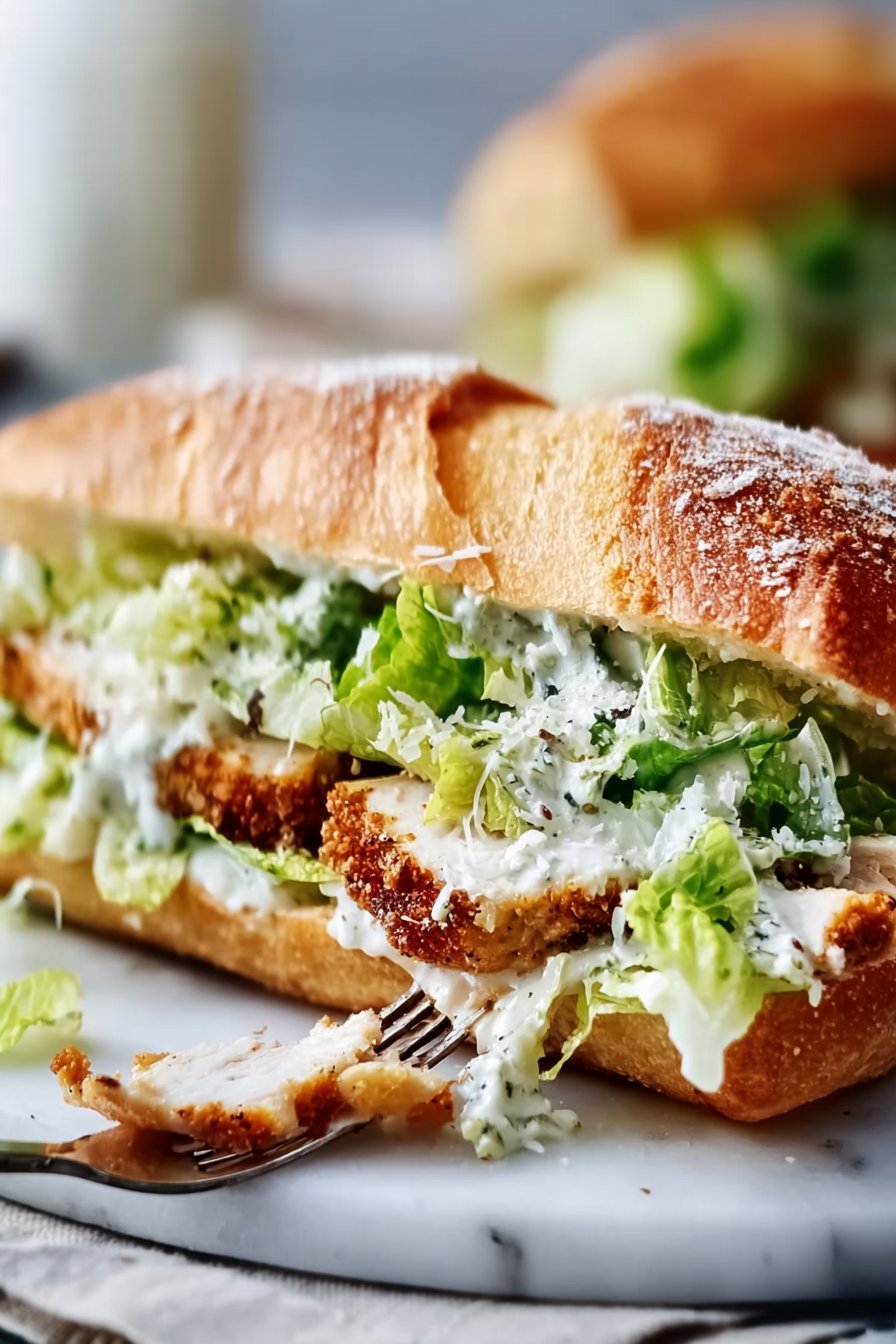 Chicken Caesar Sandwiches: A Delectable Twist