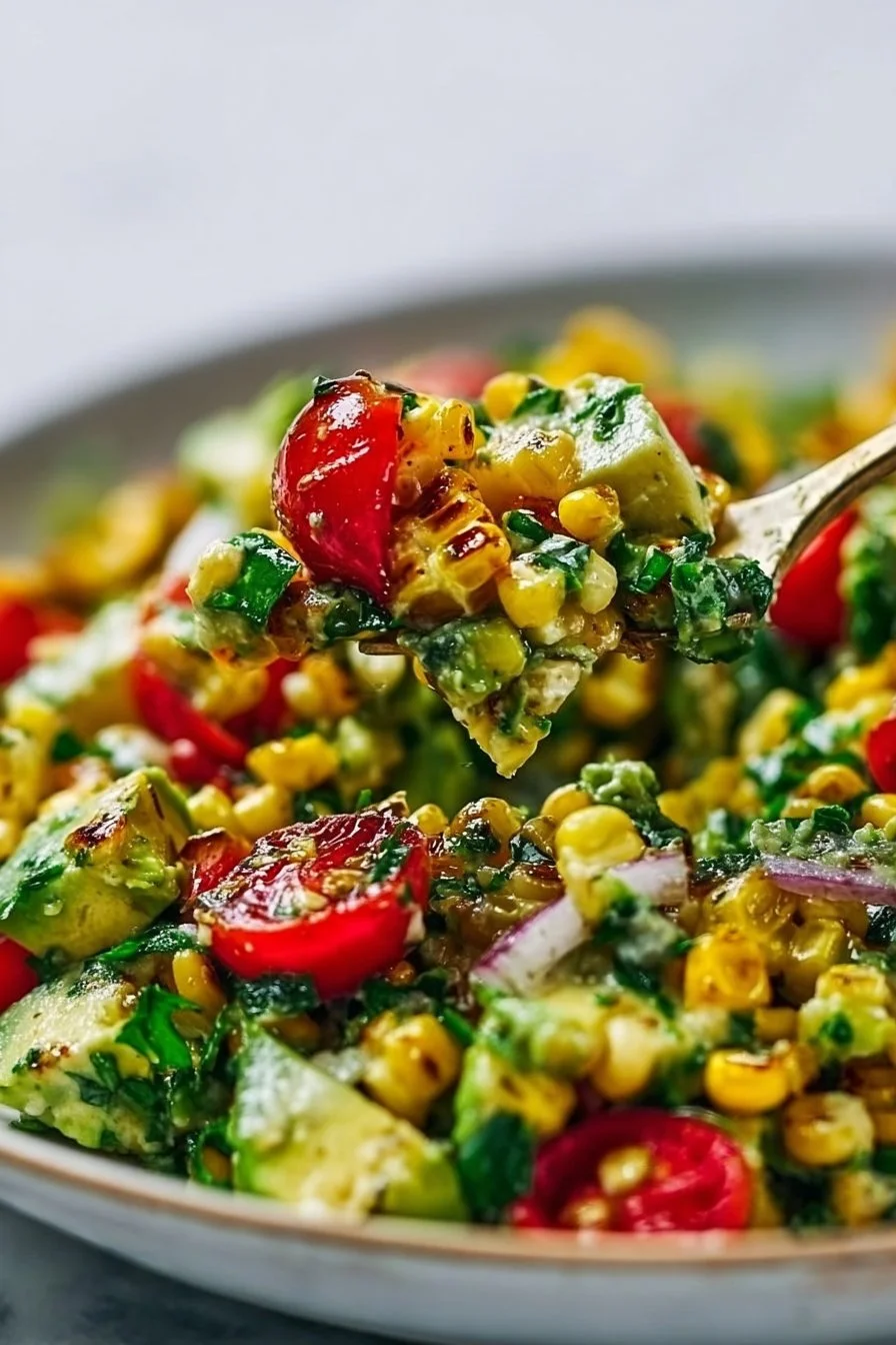 Charred Sweet Corn and Avocado Salad