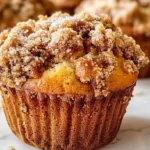 Gluten-free streusel muffins topped with crunchy streusel