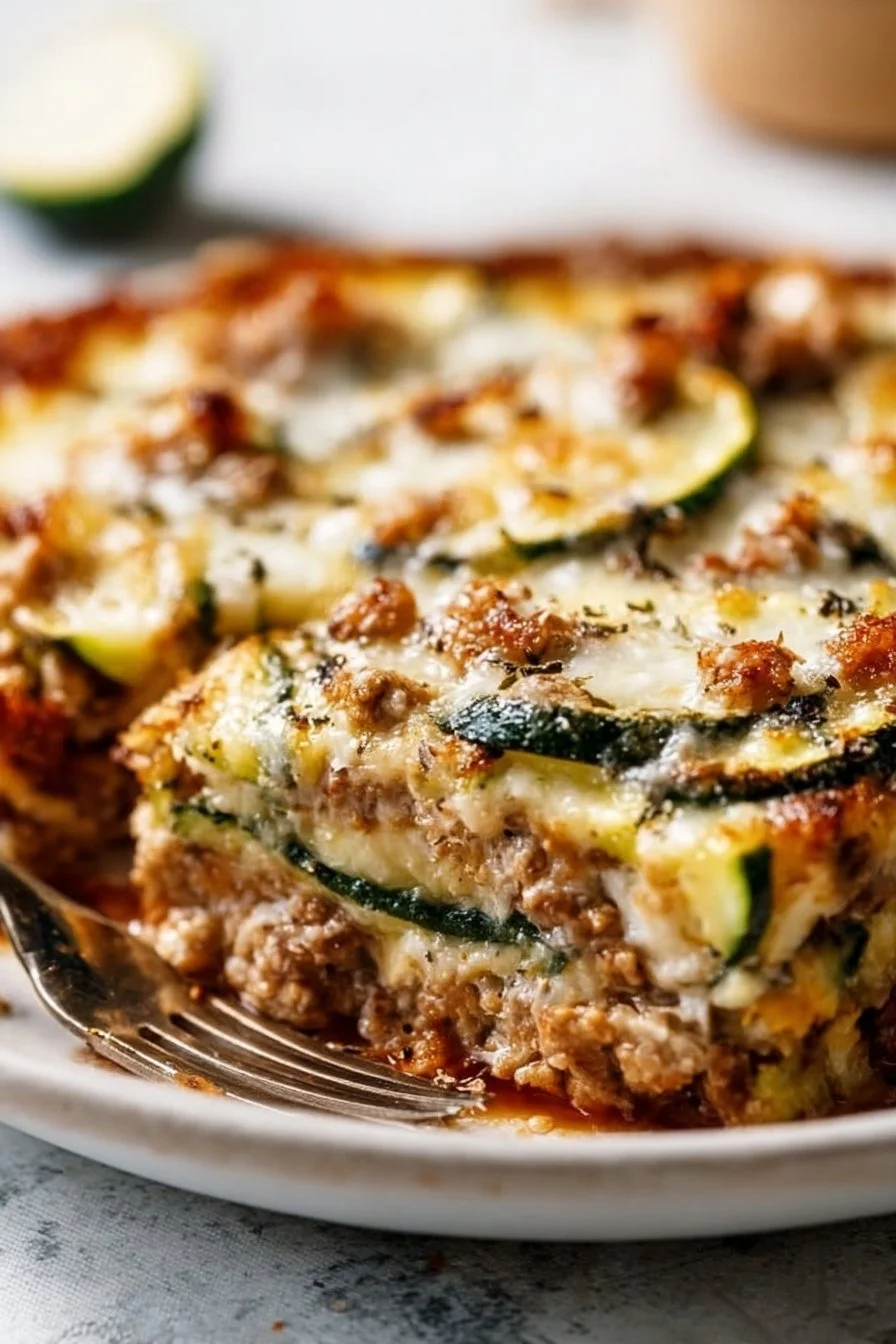 Ground Turkey Zucchini Casserole
