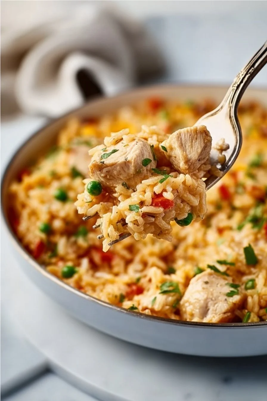One Pan Chicken and Rice Casserole